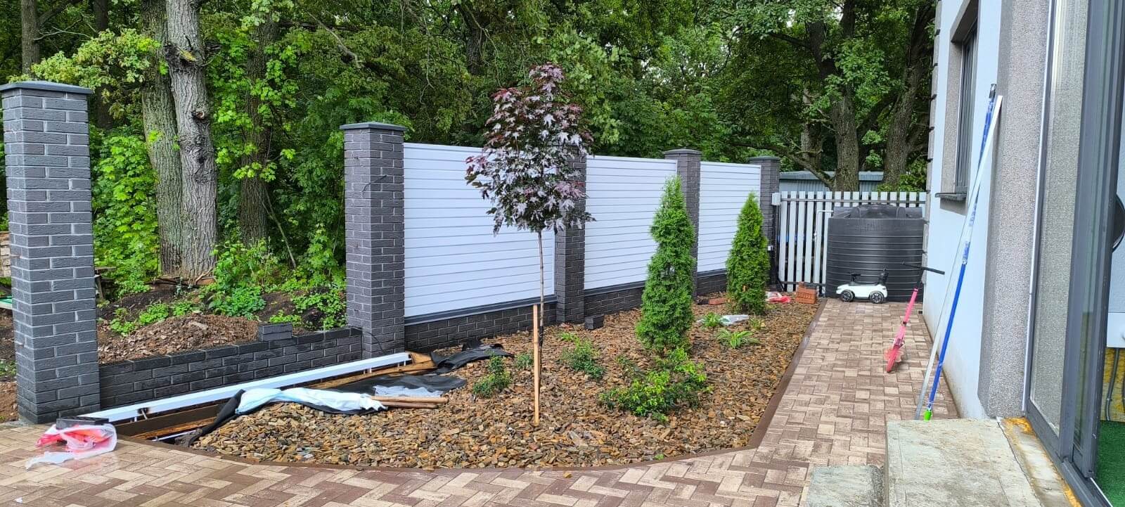 Забор-жалюзи из ламелей Хай-Тек 54м RAL9003 Белый фото 3 в Тамбове