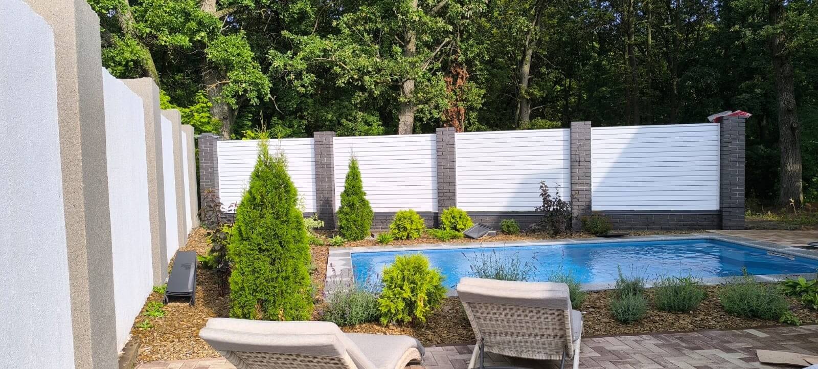 Забор-жалюзи из ламелей Хай-Тек 54м RAL9003 Белый фото 1 в Тамбове